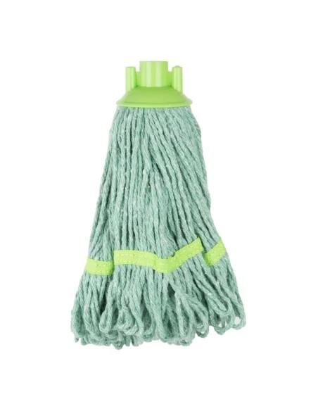 Tête serpillière à franges Jantex bande verte 200g