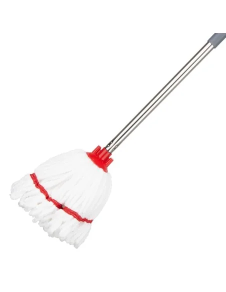 Tête serpillière en microfibre Jantex bande rouge 150g