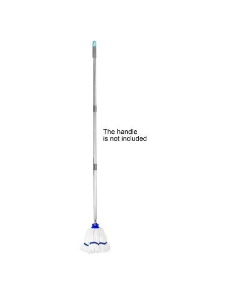 Tête serpillière en microfibre Jantex bande bleue 150g