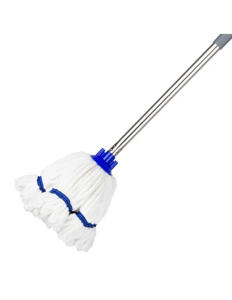 Tête serpillière en microfibre Jantex bande bleue 150g