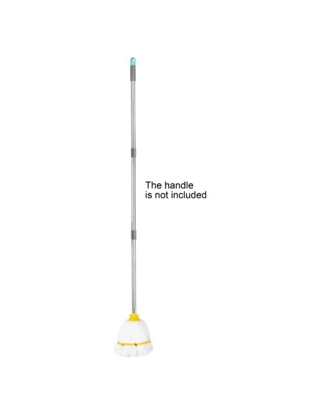 Tête serpillière en microfibre Jantex bande jaune 150g