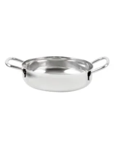 Plat en inox double poignée Olympia Table Presentation 125 mm