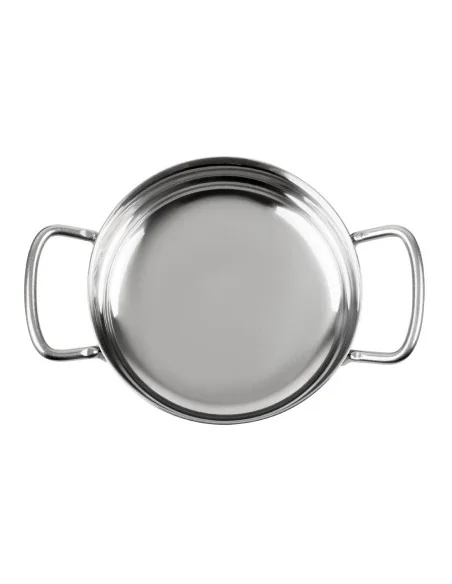 Plat en inox double poignée Olympia Table Presentation 125 mm