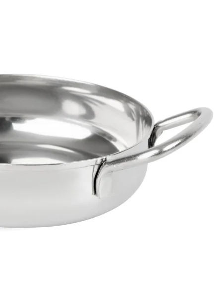 Plat en inox double poignée Olympia Table Presentation 125 mm