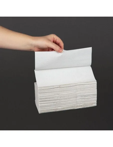 Essuie-mains 2 plis pliage en C 160 feuilles blanc Jantex (Lot de 2355)