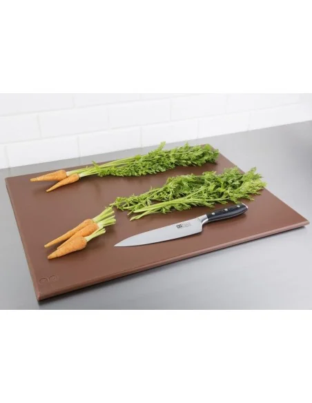Grand planche à découper haute densité Hygiplas marron