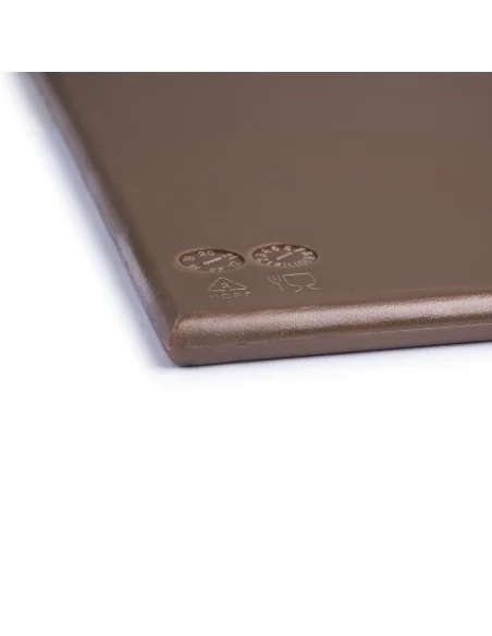 Grand planche à découper haute densité Hygiplas marron