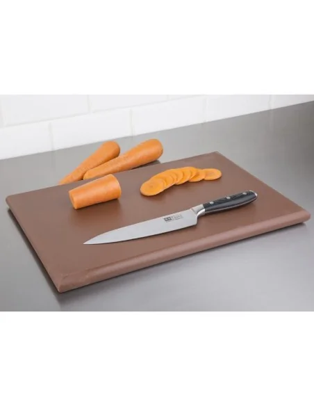 Planche à découper épaisse haute densité Hygiplas marron