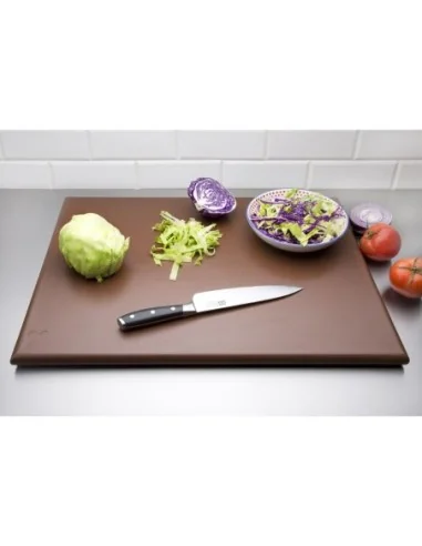 Planche à découper extra large haute densité Hygiplas marron