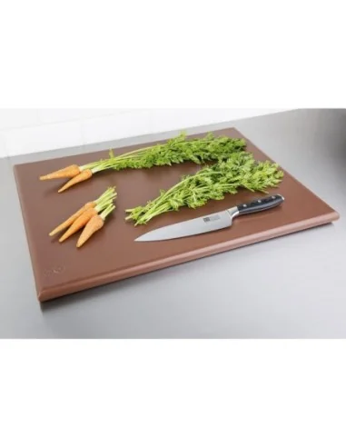 Planche à découper extra large haute densité Hygiplas marron