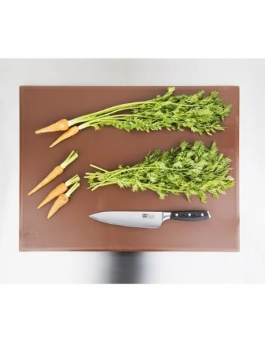 Planche à découper extra large haute densité Hygiplas marron