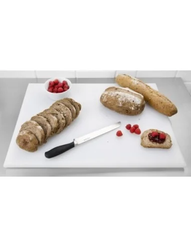 Planche à découper extra large haute densité Hygiplas blanche