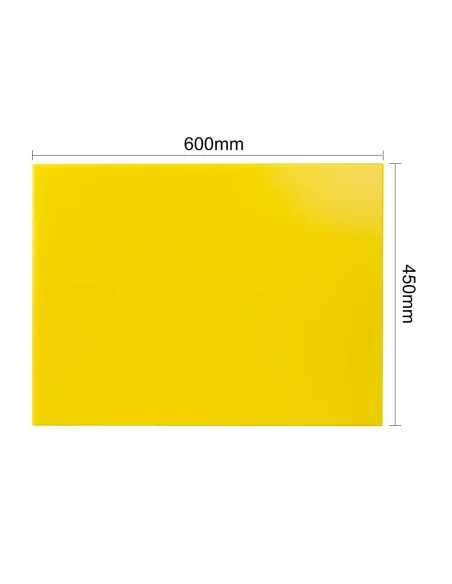 Planche à découper extra large haute densité Hygiplas jaune