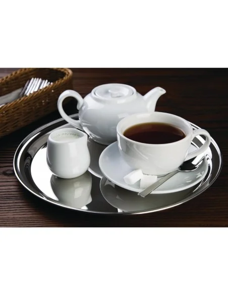 Plateau de service rond inox Olympia 305mm