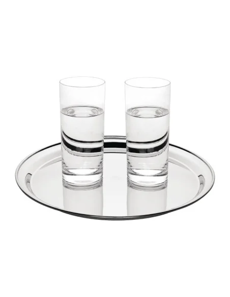 Plateau de service rond inox Olympia 305mm