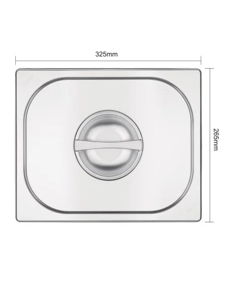 Couvercle GN 1/2 inox Vogue
