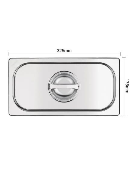 Couvercle GN 1/3 inox Vogue