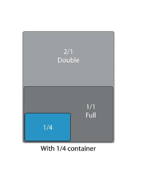 Couvercle GN 1/4 inox Vogue