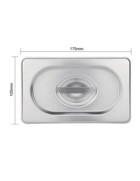 Couvercle GN 1/4 inox Vogue