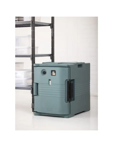 Conteneur alimentaire isotherme chauffant Cambro Camcart bleu ardoise