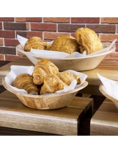 Corbeille ovale en bois grand modèle