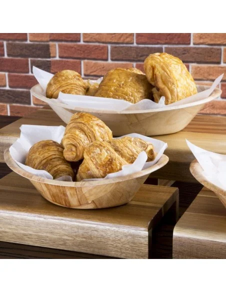 Corbeille ovale en bois grand modèle