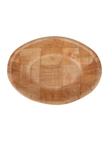 Corbeille ovale en bois grand modèle