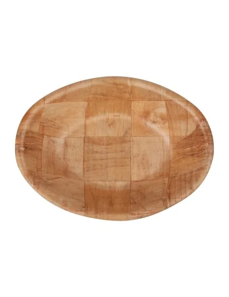 Corbeille ovale en bois grand modèle