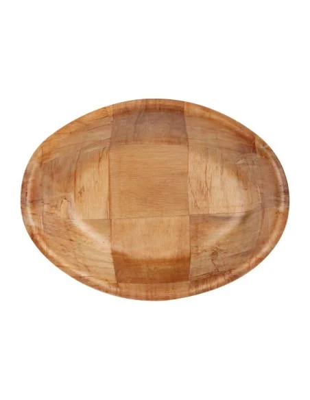 Corbeille ovale en bois grand modèle