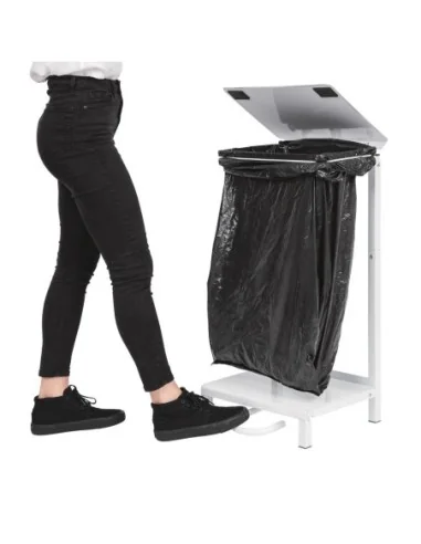 Support sacs poubelle Jantex blanc