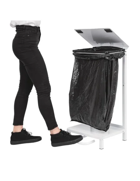 Support sacs poubelle Jantex blanc