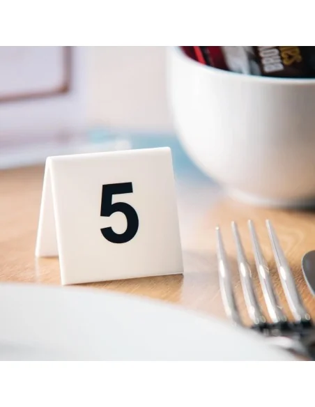 Lot de numéros de table en plastique Olympia 1-10