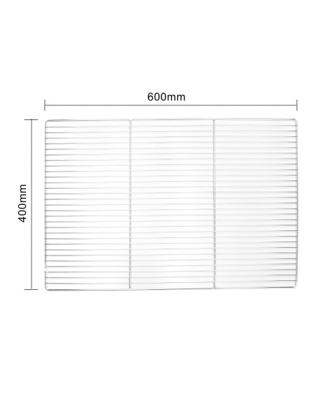 Grille à pâtisserie en inox Vogue 60 x 40 cm