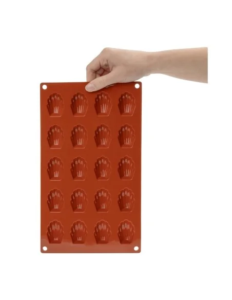 Plaque 20 mini-madeleines en silicone Pavoni Formaflex