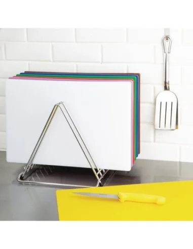 Support professionnel pour planches à découper Hygiplas 7 fentes