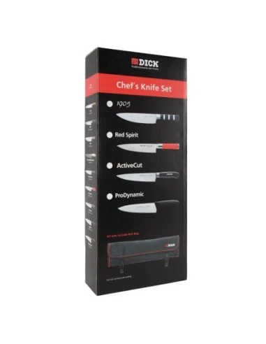 Ensemble de 5 couteaux Dick Red Spirit et étui