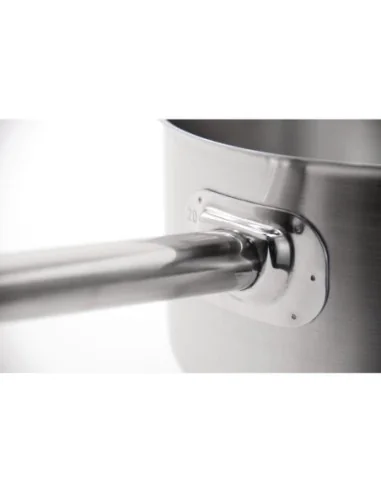 Casserole en inox avec couvercle Vogue 5L 