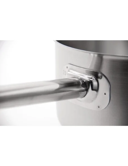 Casserole en inox avec couvercle Vogue 5L 