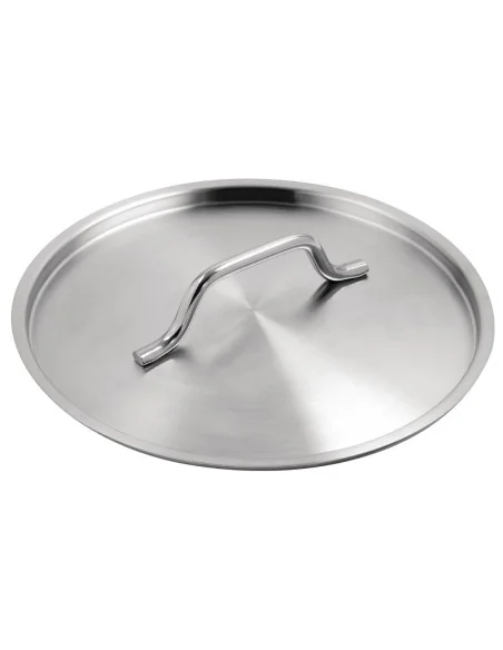 Casserole en inox avec couvercle Vogue 5L 