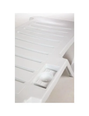 Bains de soleil en polypropylène blancs Resol (lot de 4)