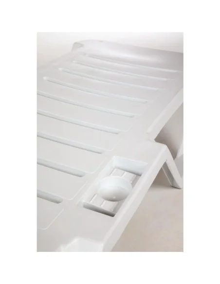 Bains de soleil en polypropylène blancs Resol (lot de 4)