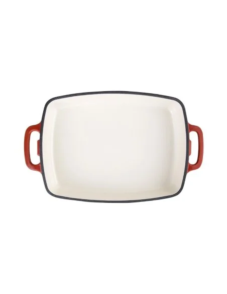 Lot de 3 plats en fonte Vogue rouges