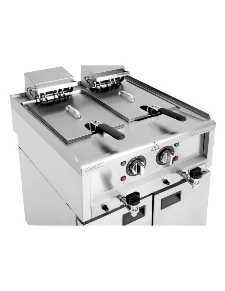 Friteuse électrique double cuve Buffalo Série 600 2x 8L