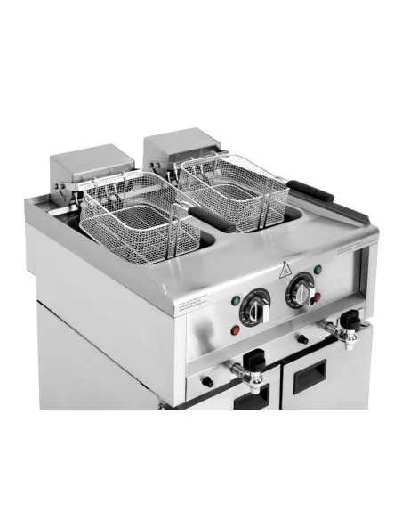 Friteuse électrique double cuve Buffalo Série 600 2x 8L