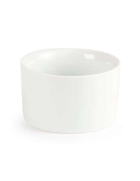 Ramequins contemporains blancs 80mm Olympia (Lot de 12)