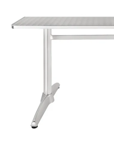 Table rectangulaire à deux pieds Bolero 600mm