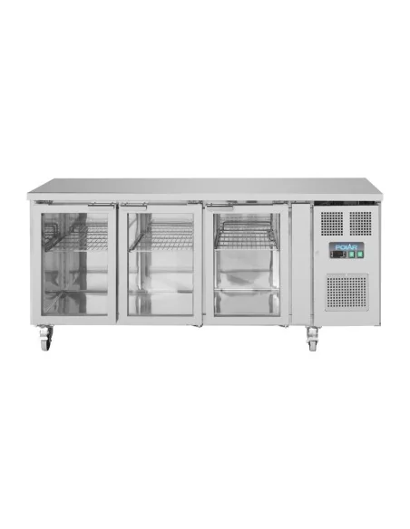 Table réfrigérée positive 3 portes vitrées Polar Série U