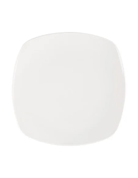 Assiettes blanches Churchill Plain Whiteware X squared 170mm (lot de 12) 