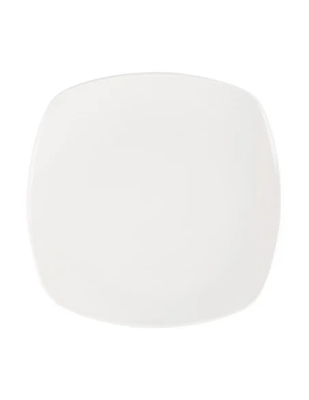 Assiettes blanches Churchill Plain Whiteware X squared 215mm (lot de 12) 