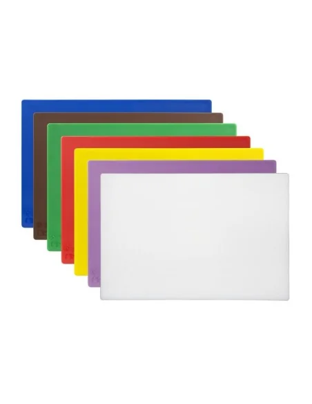Set de 7 planches à découper basse densité Hygiplas épaisseur 10mm avec support et poster